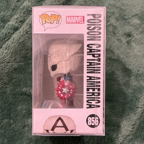 Funko Venom Poison Captain America Pop! Vinyl - White, Black, Blue, Red - Picture 4 of 6